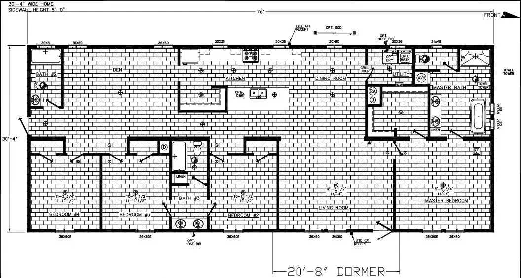 Model floorplan