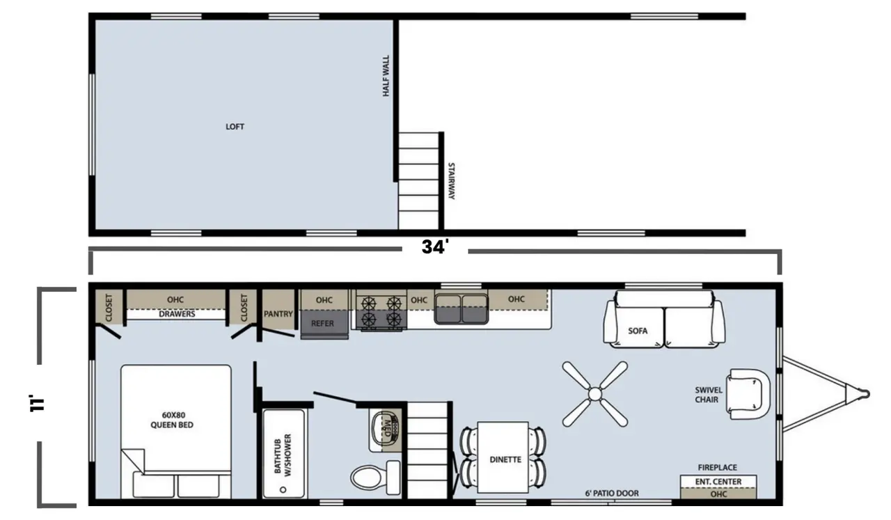 Model floorplan