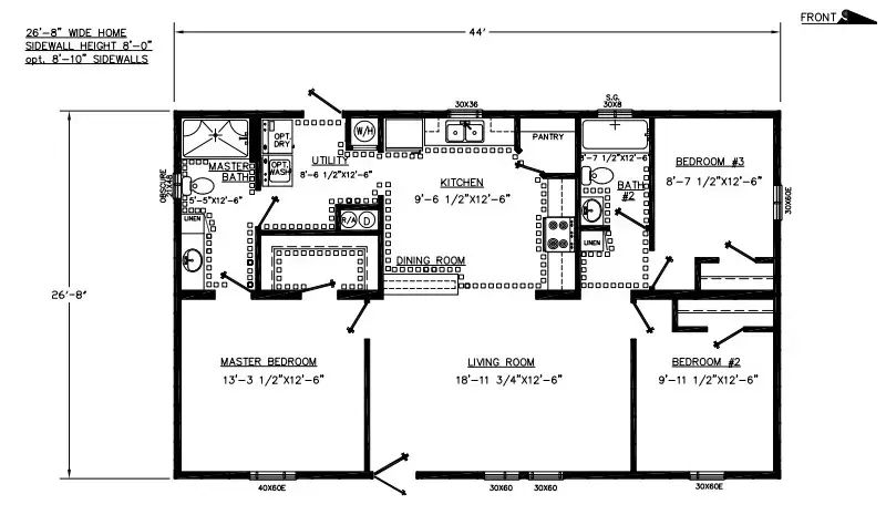 Model floorplan