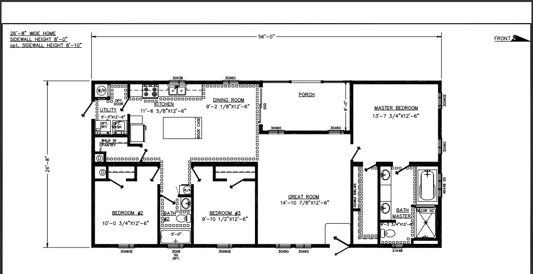 Model floorplan