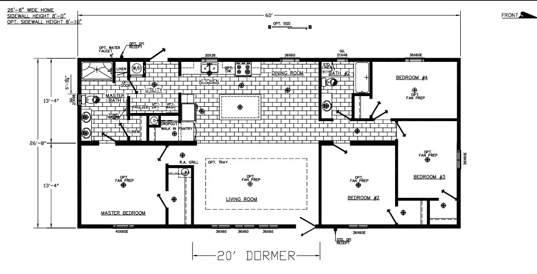 Model floorplan