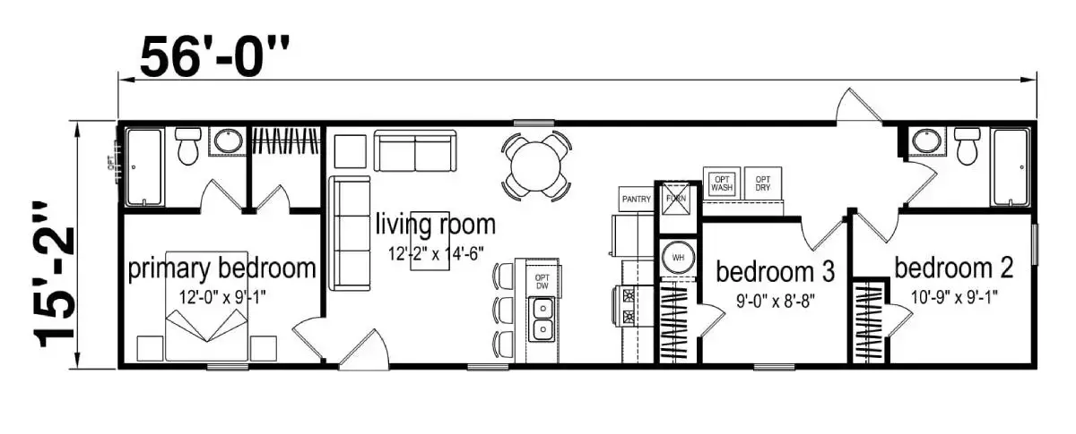 Model floorplan