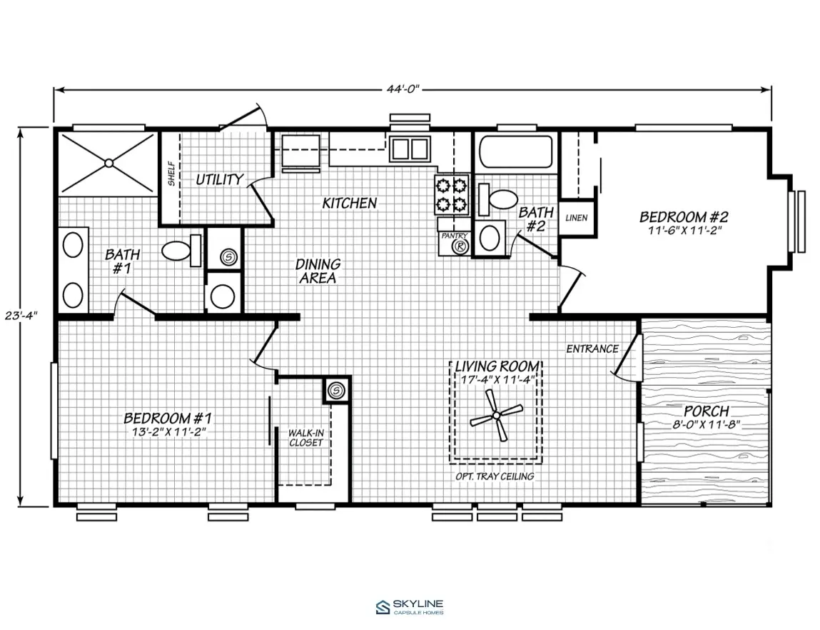 Model floorplan
