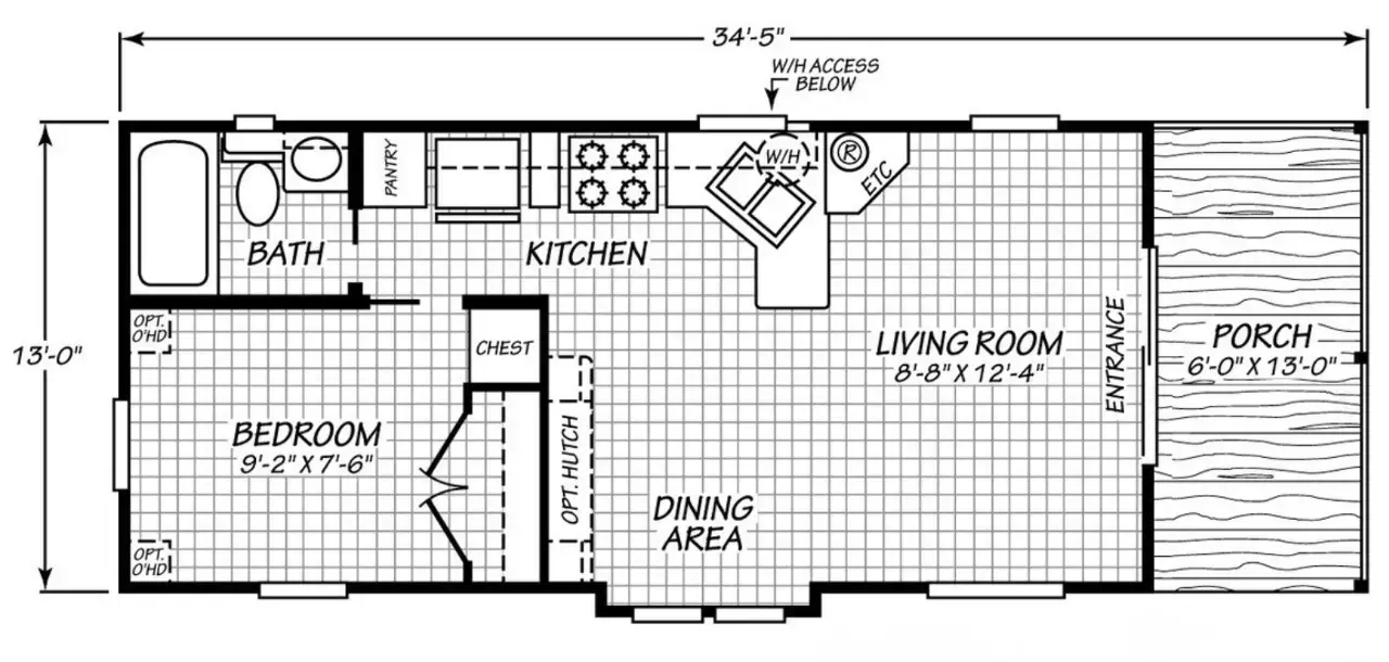 Model floorplan
